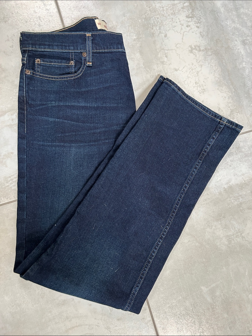 NWOT Hollister Epic Flex Dark Indigo Straight-Leg Jeans